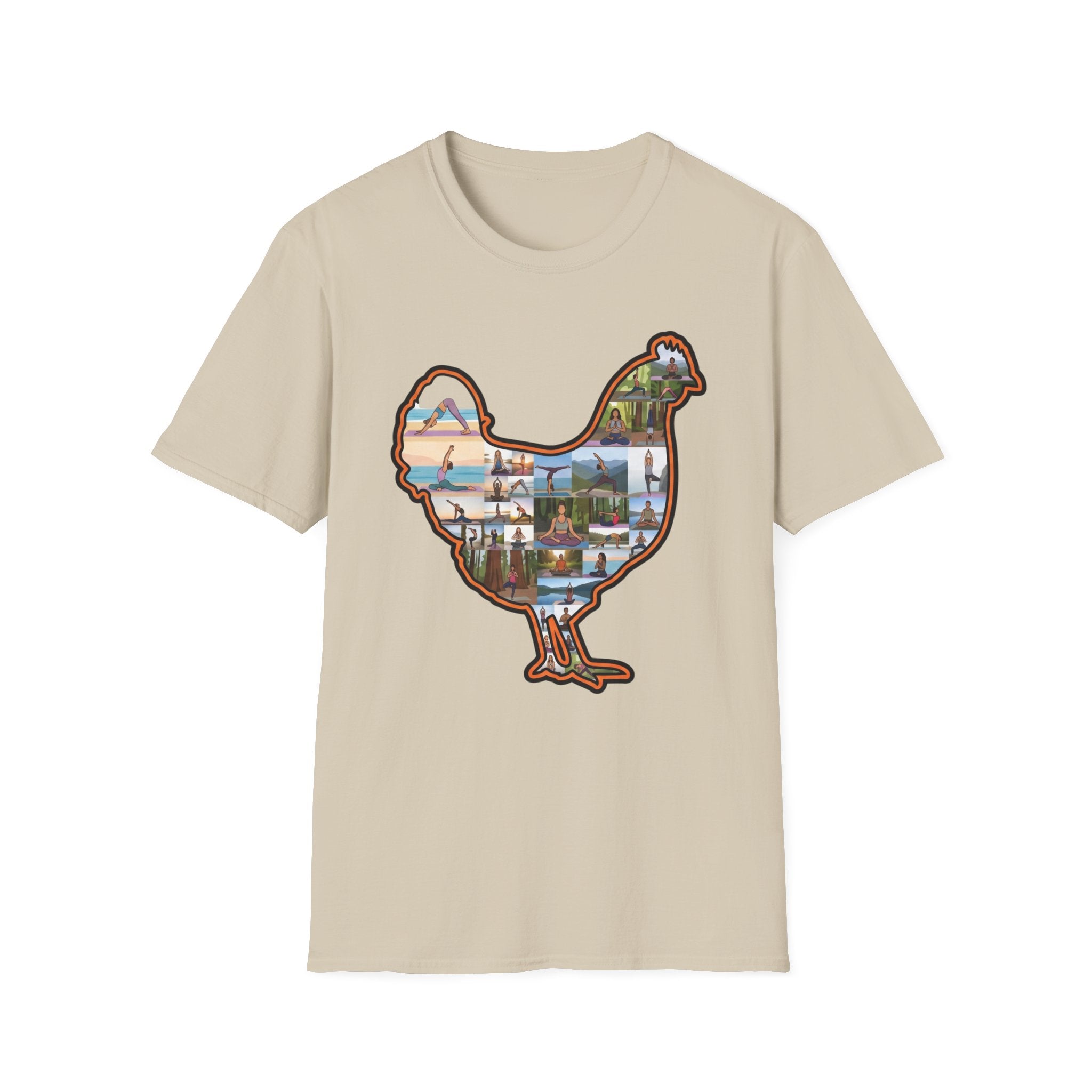 Hen Silhouette Yoga V T-Shirt