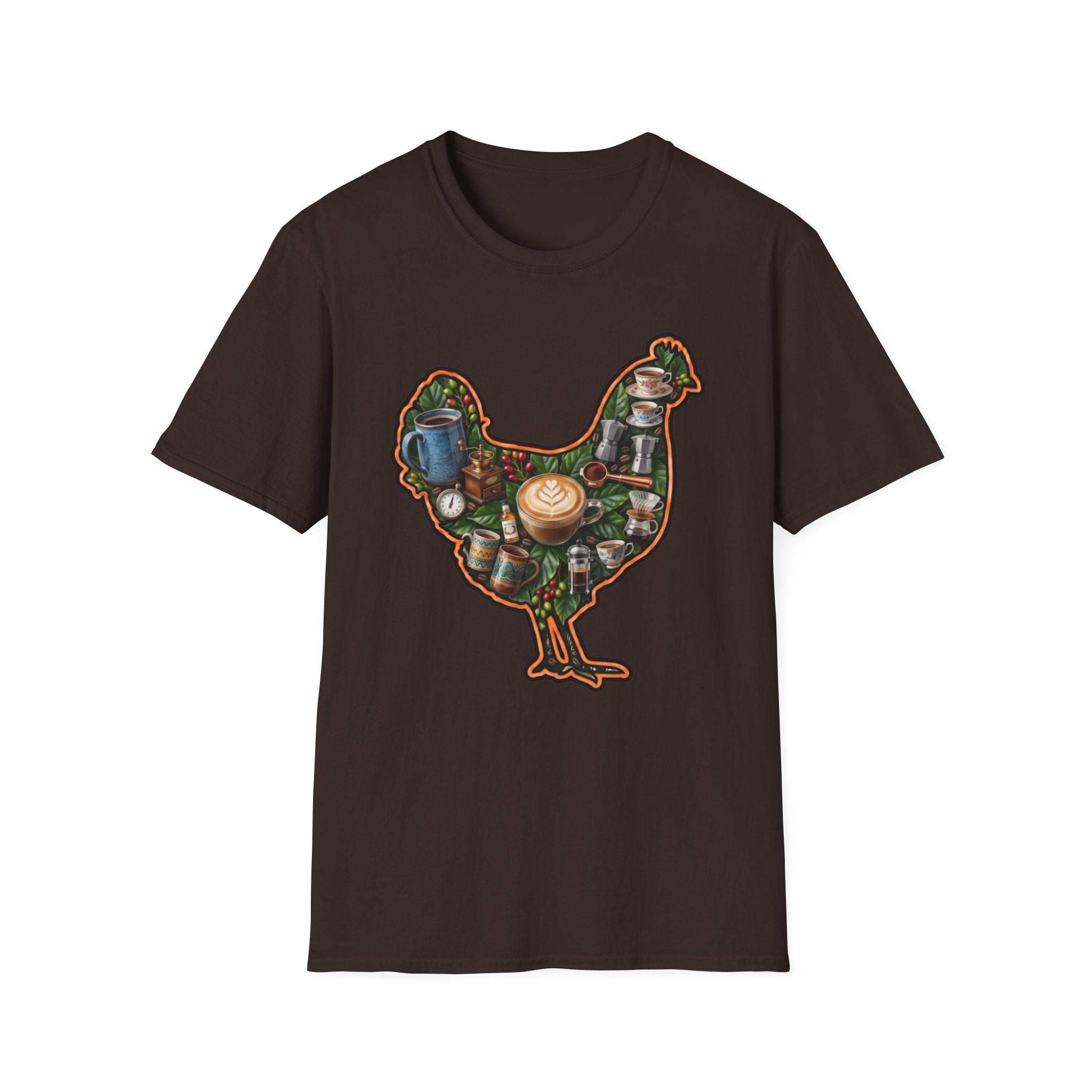 Hen Silhouette Coffee T-Shirt