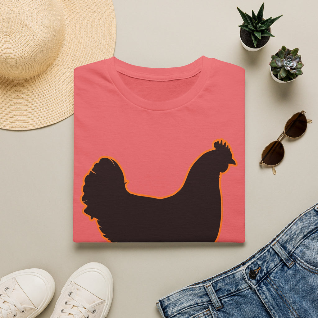 Hen Silhouette Black T-Shirt