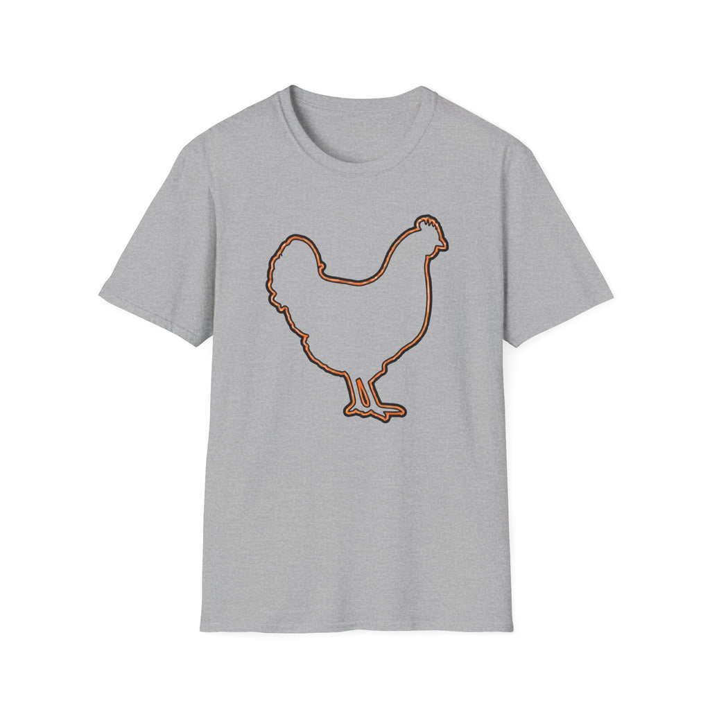 Hen Silhouette White T-Shirt