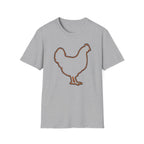 Hen Silhouette White T-Shirt