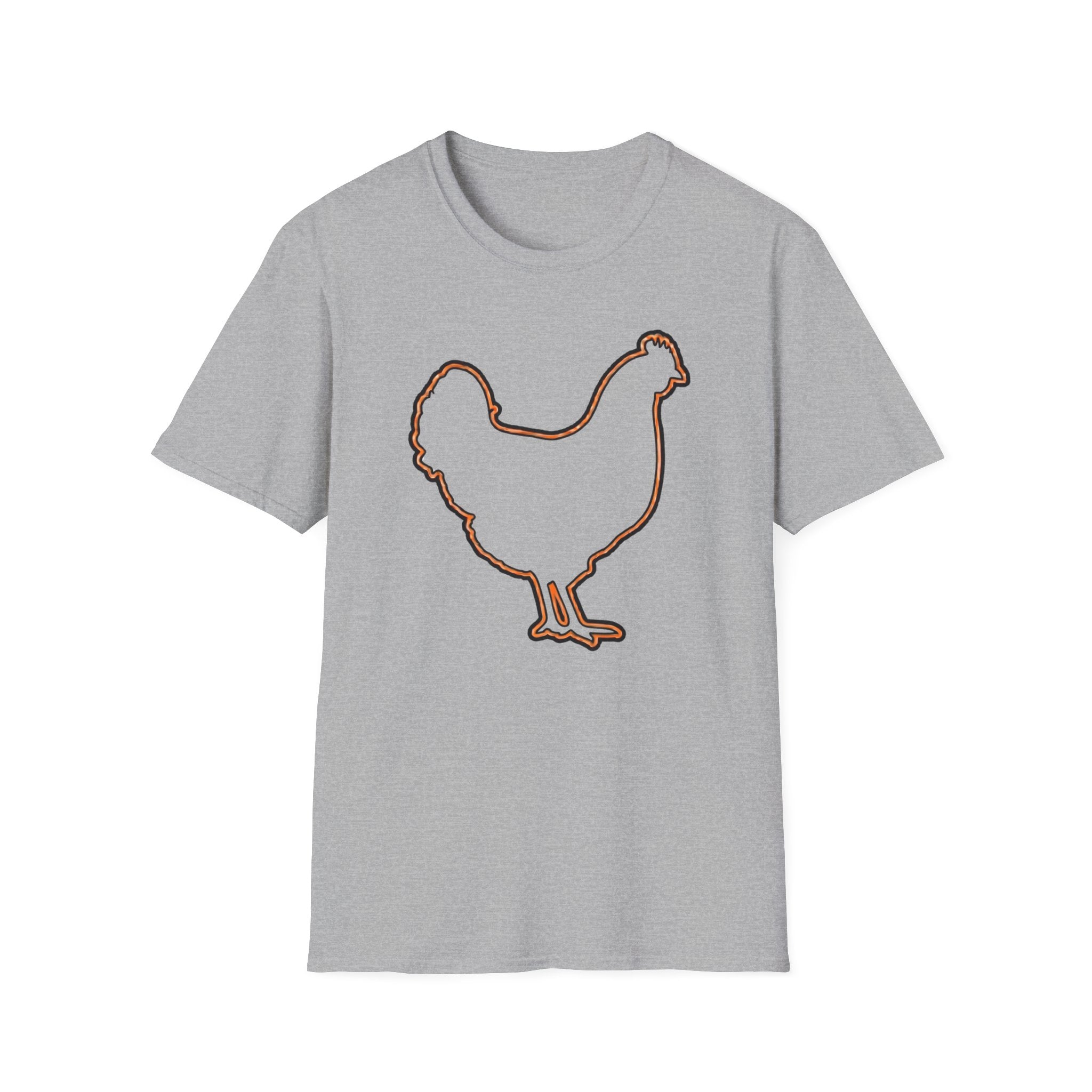 Hen Silhouette White T-Shirt