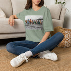 Beach Hens Sitting Color T-Shirt