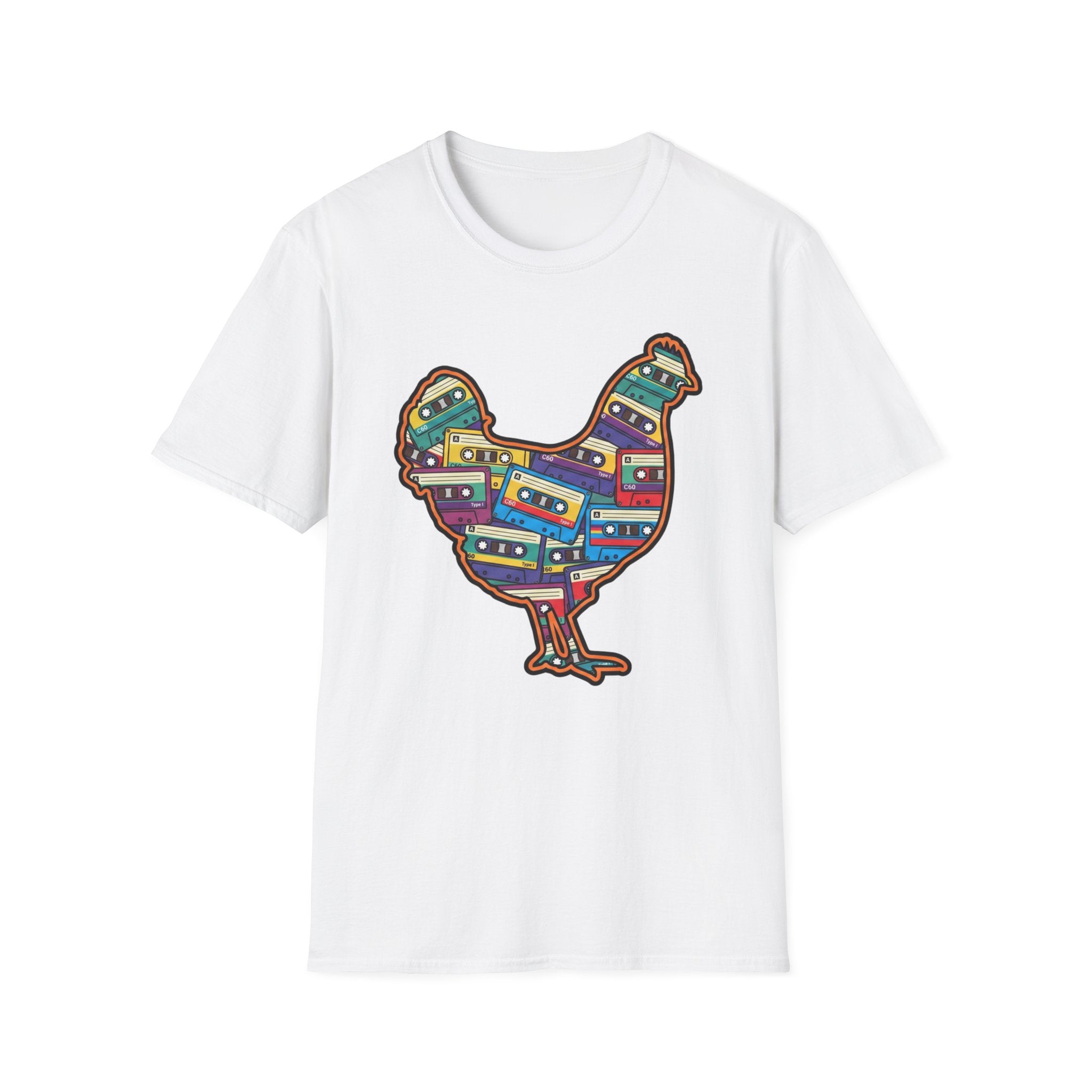 Hen Silhouette Cassettes V T-Shirt