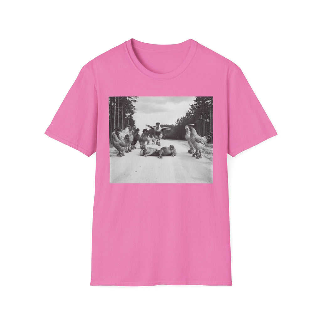 Old School Fowl Roller Skates T-Shirt