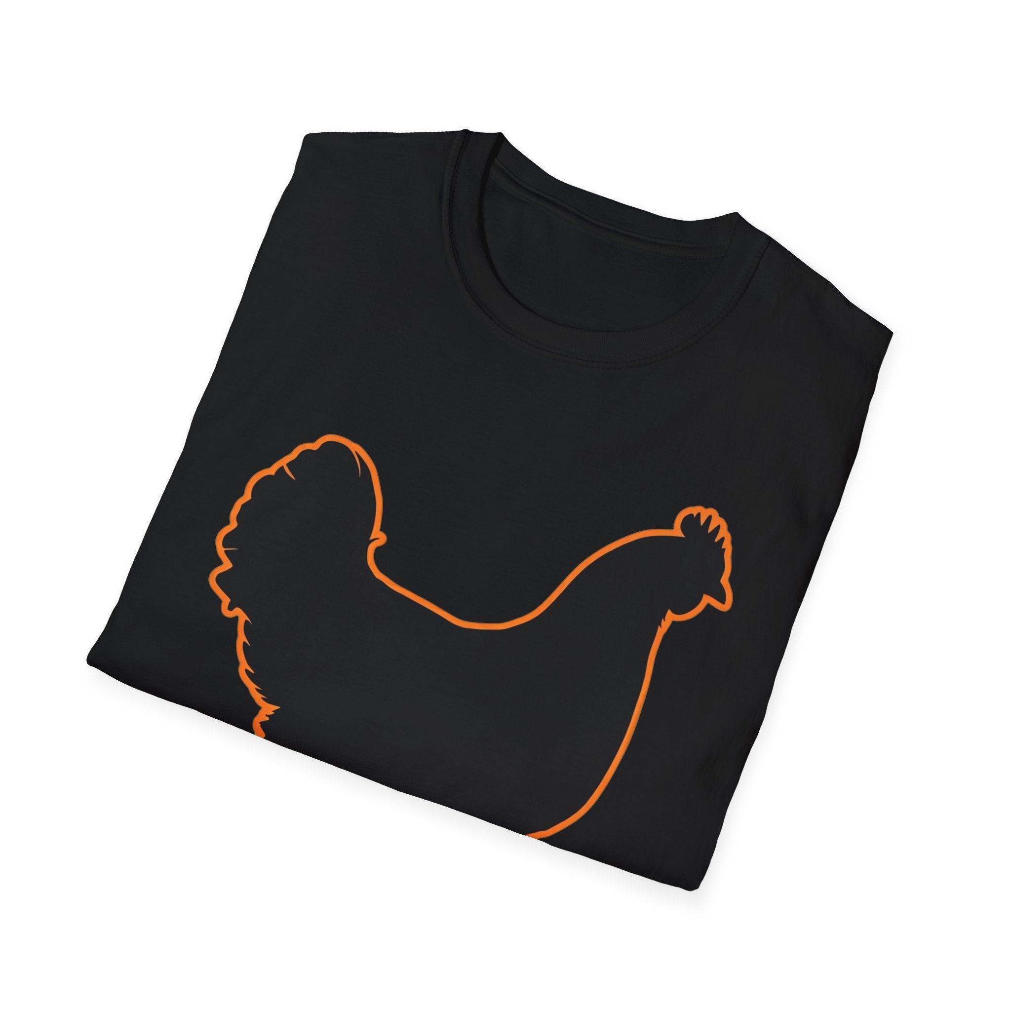 Hen Silhouette Black T-Shirt