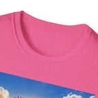 3 Rooster Sunrise Barn T-Shirt