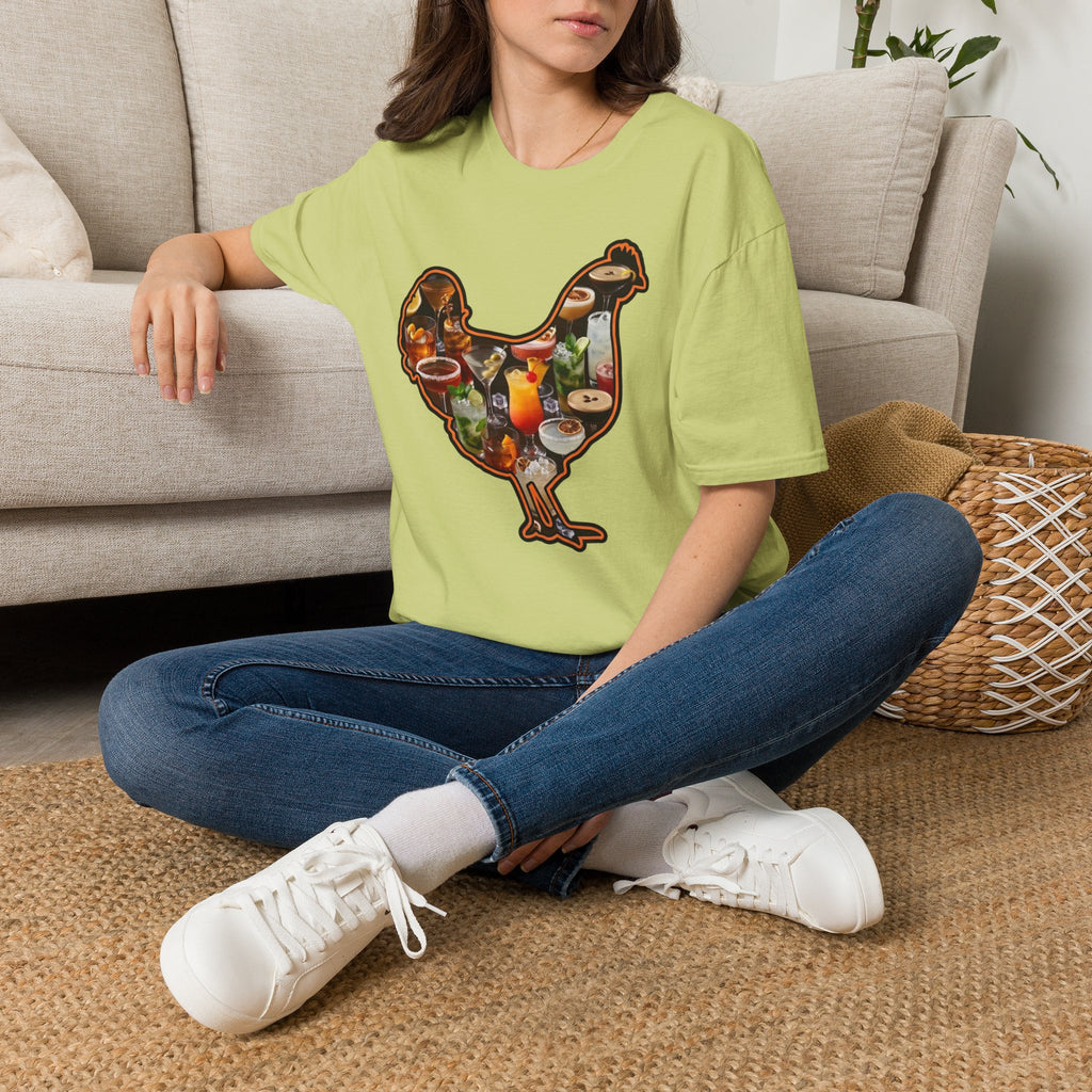 Hen Silhouette Cocktails T-Shirt