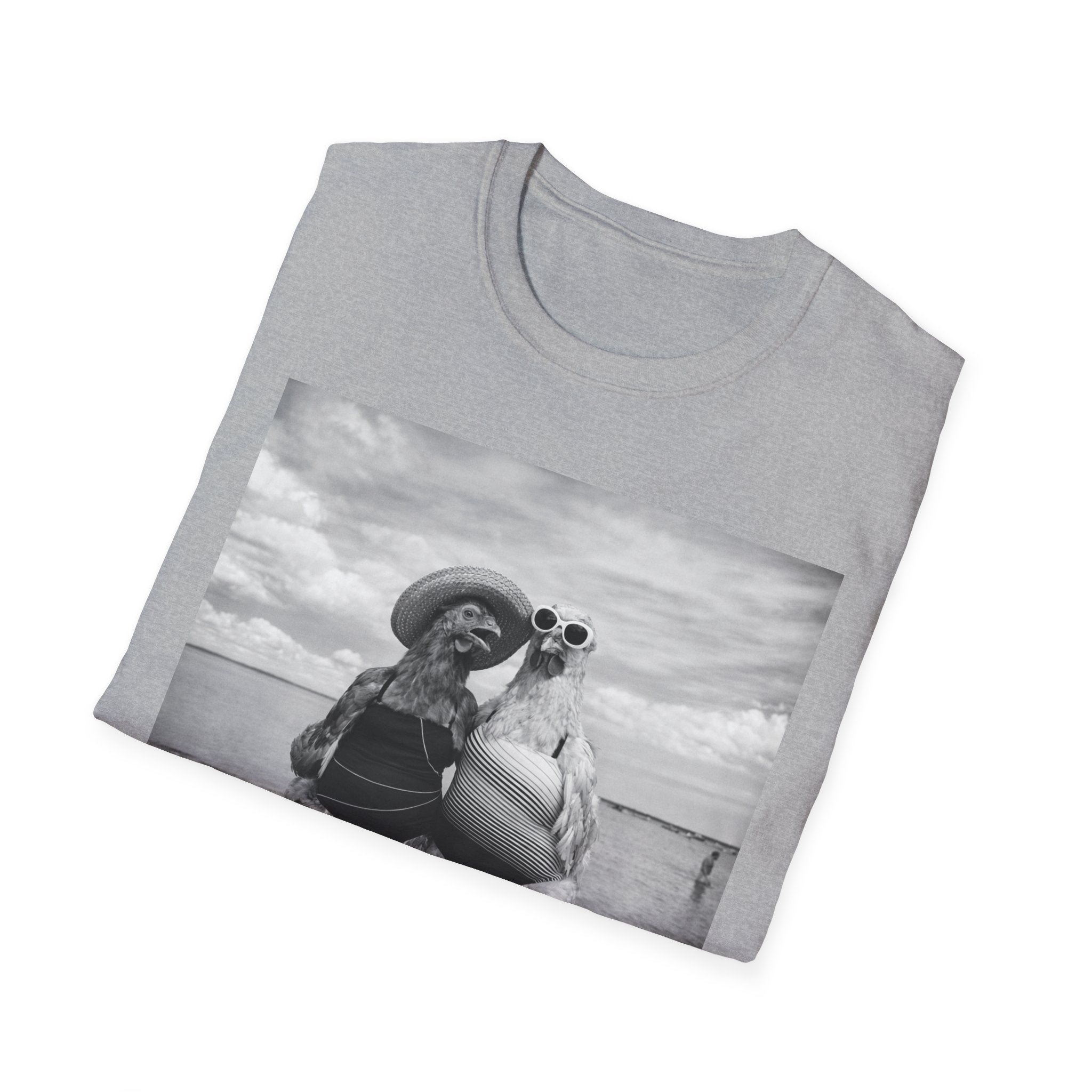 Day at the Beach B&W T-Shirt
