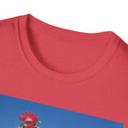 3 Rooster Sunrise Mountain T-Shirt
