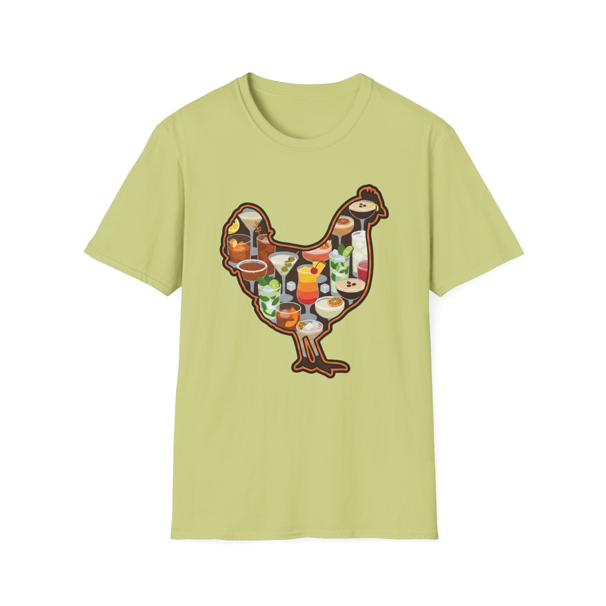 Hen Silhouette Cocktails V T-Shirt