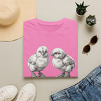 Baby Chicks in Clucks Drawing T-Shirt