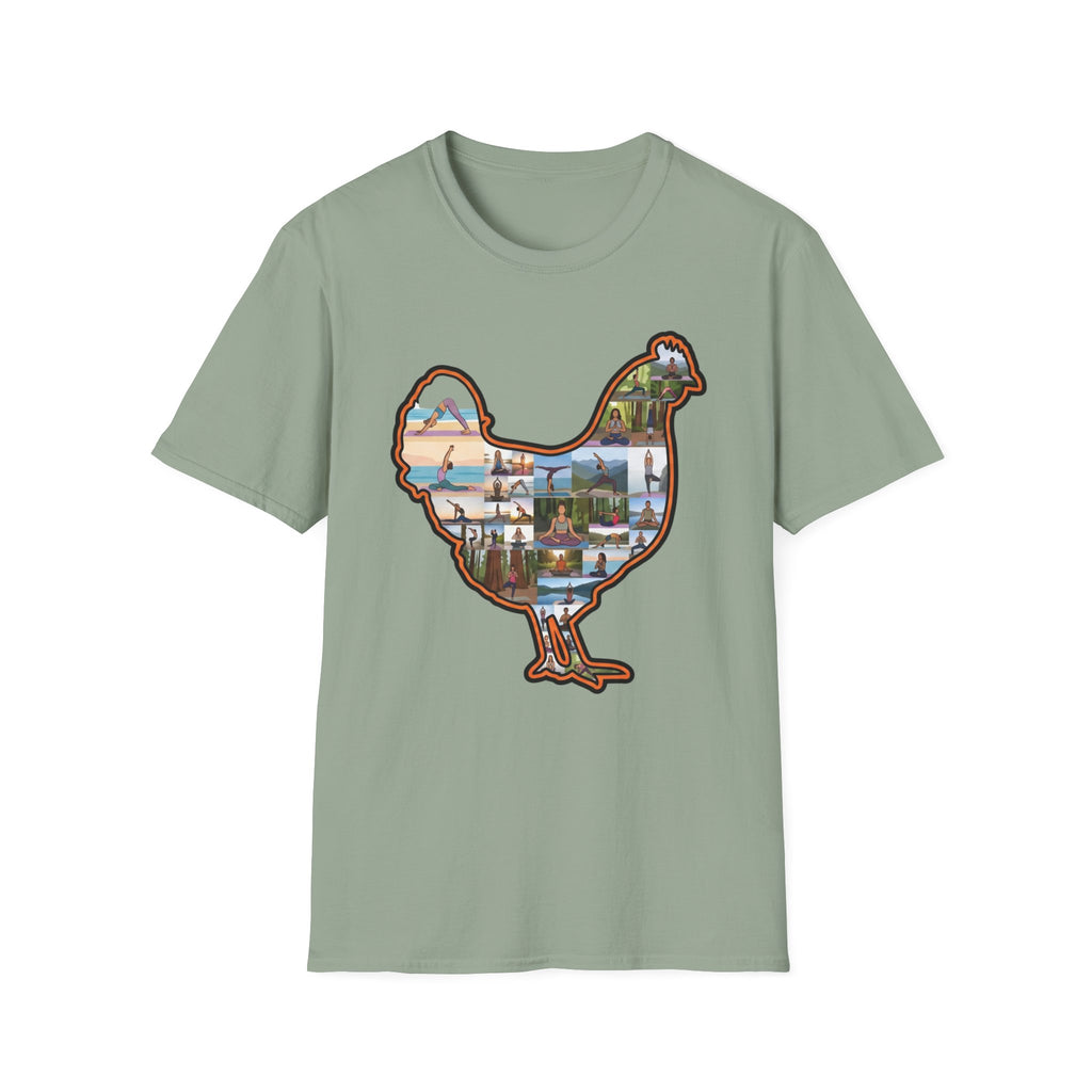Hen Silhouette Yoga V T-Shirt