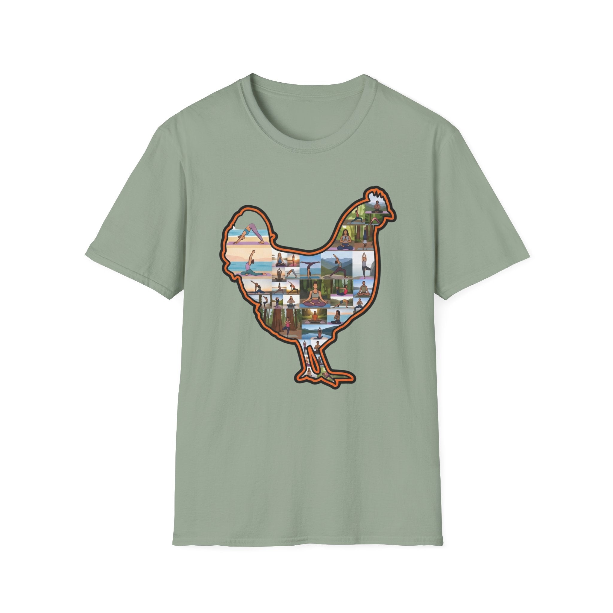Hen Silhouette Yoga V T-Shirt