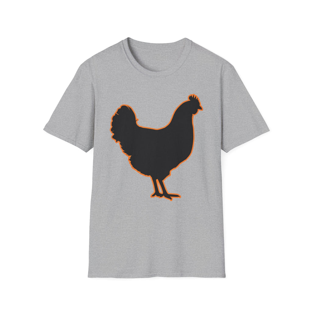 Hen Silhouette Black T-Shirt