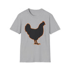 Hen Silhouette Black T-Shirt