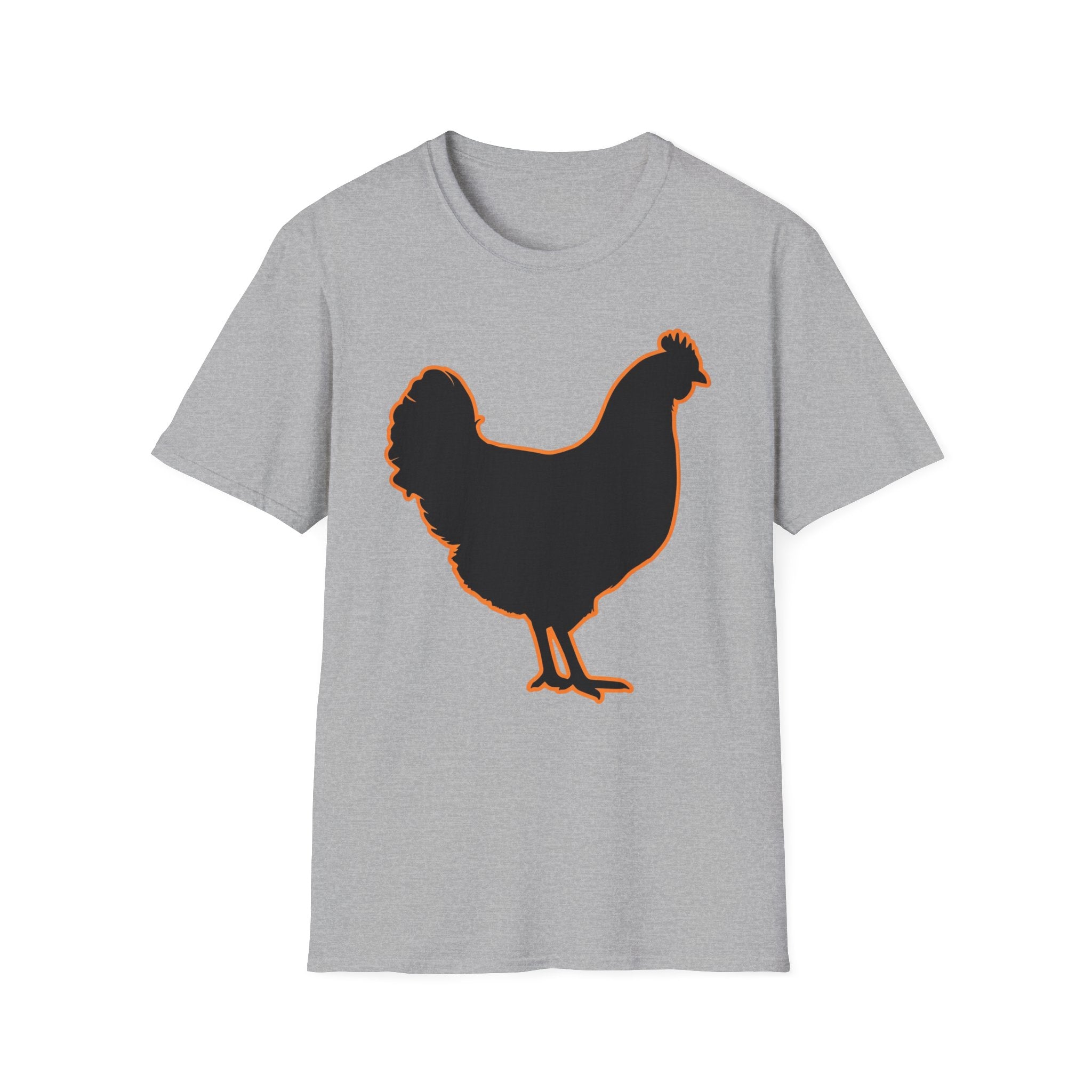 Hen Silhouette Black T-Shirt
