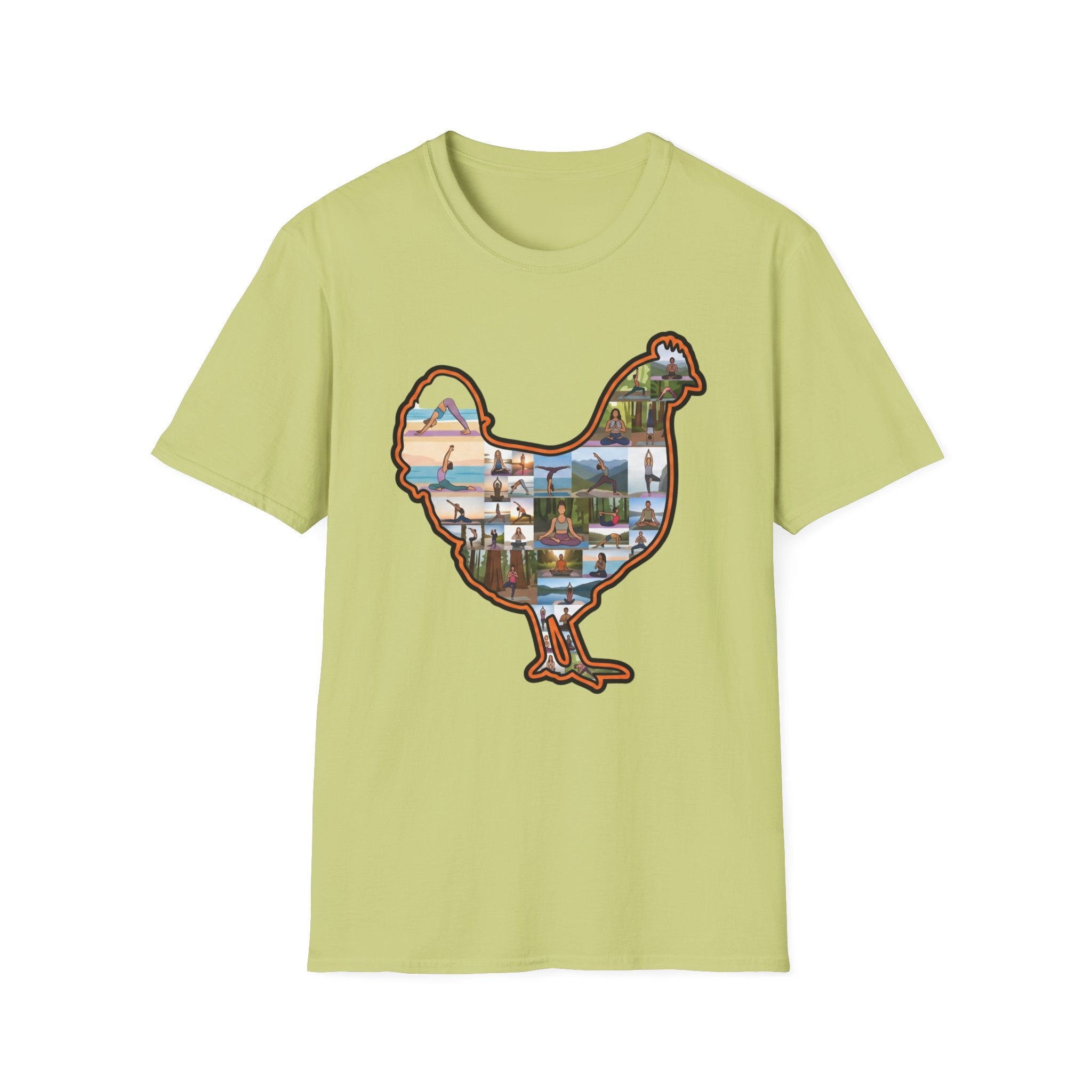 Hen Silhouette Yoga V T-Shirt