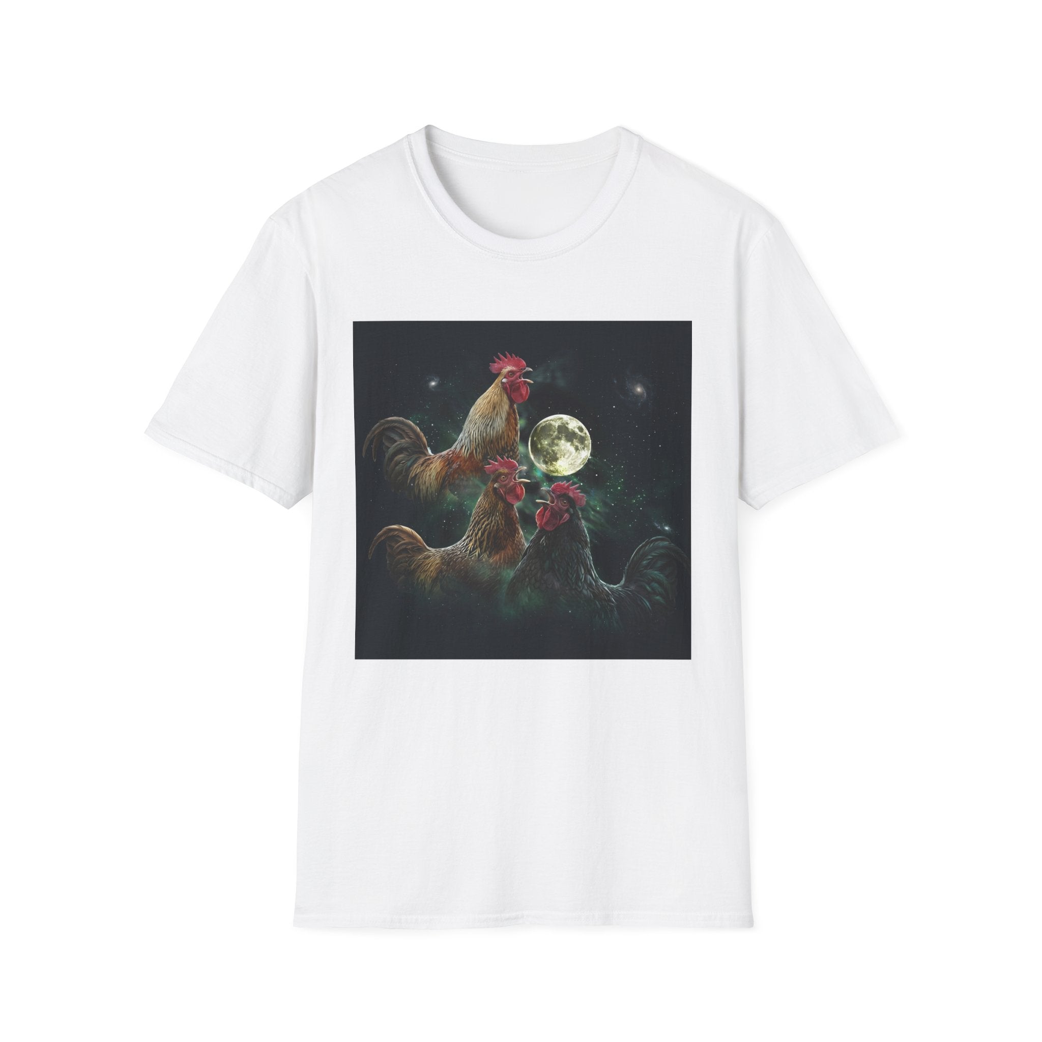 3 Rooster Moon T-Shirt