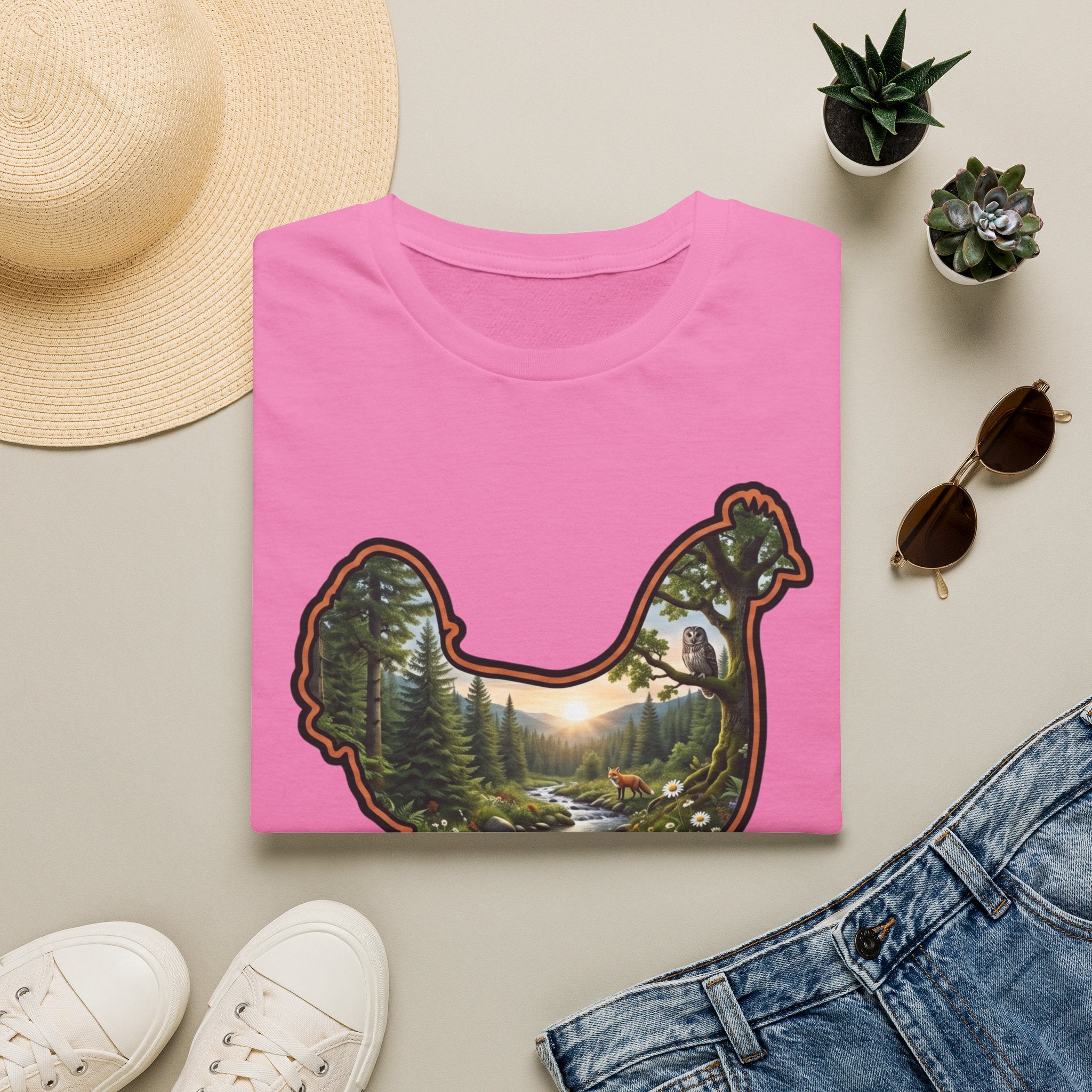 Hen Silhouette Nature T-Shirt