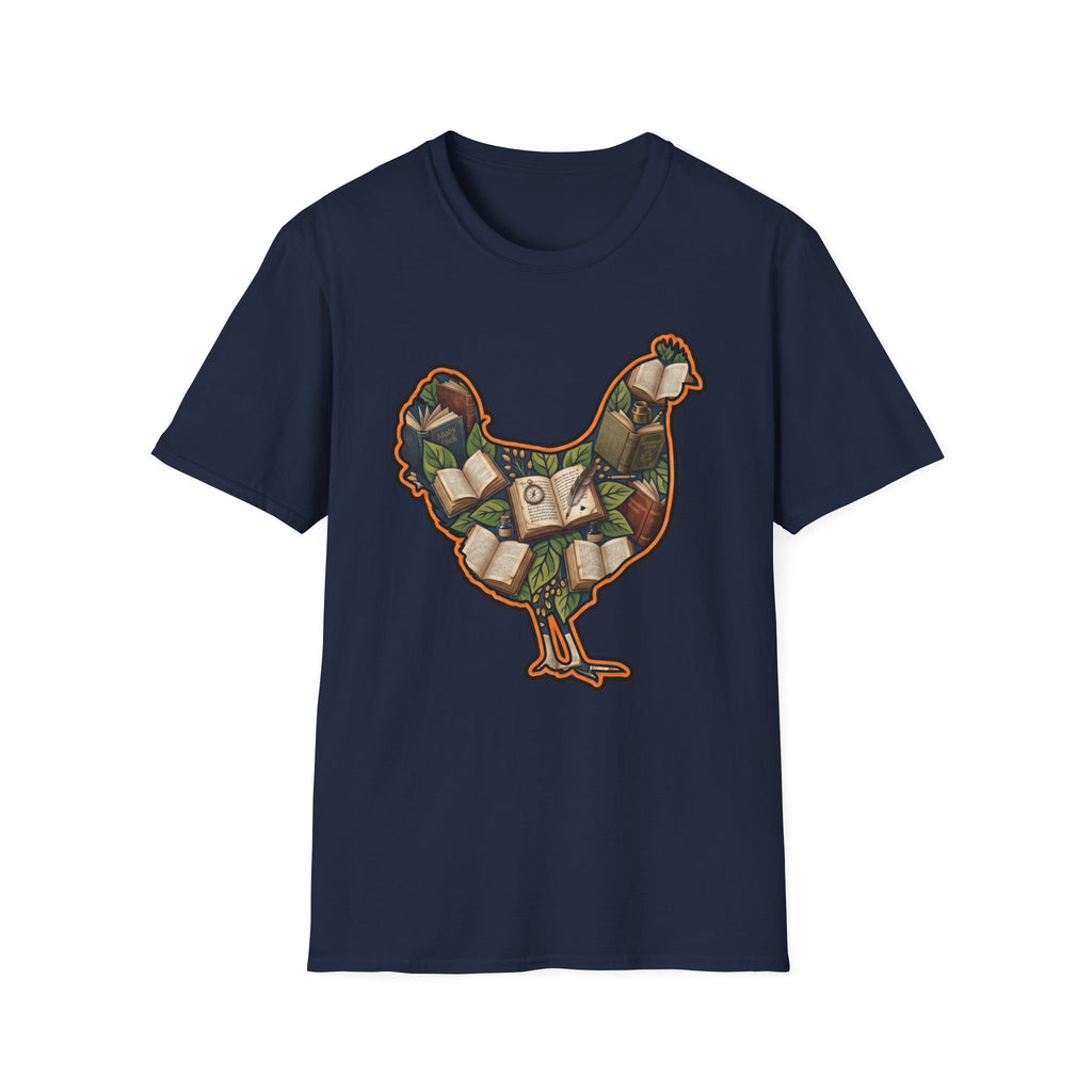 Hen Silhouette Books T-Shirt