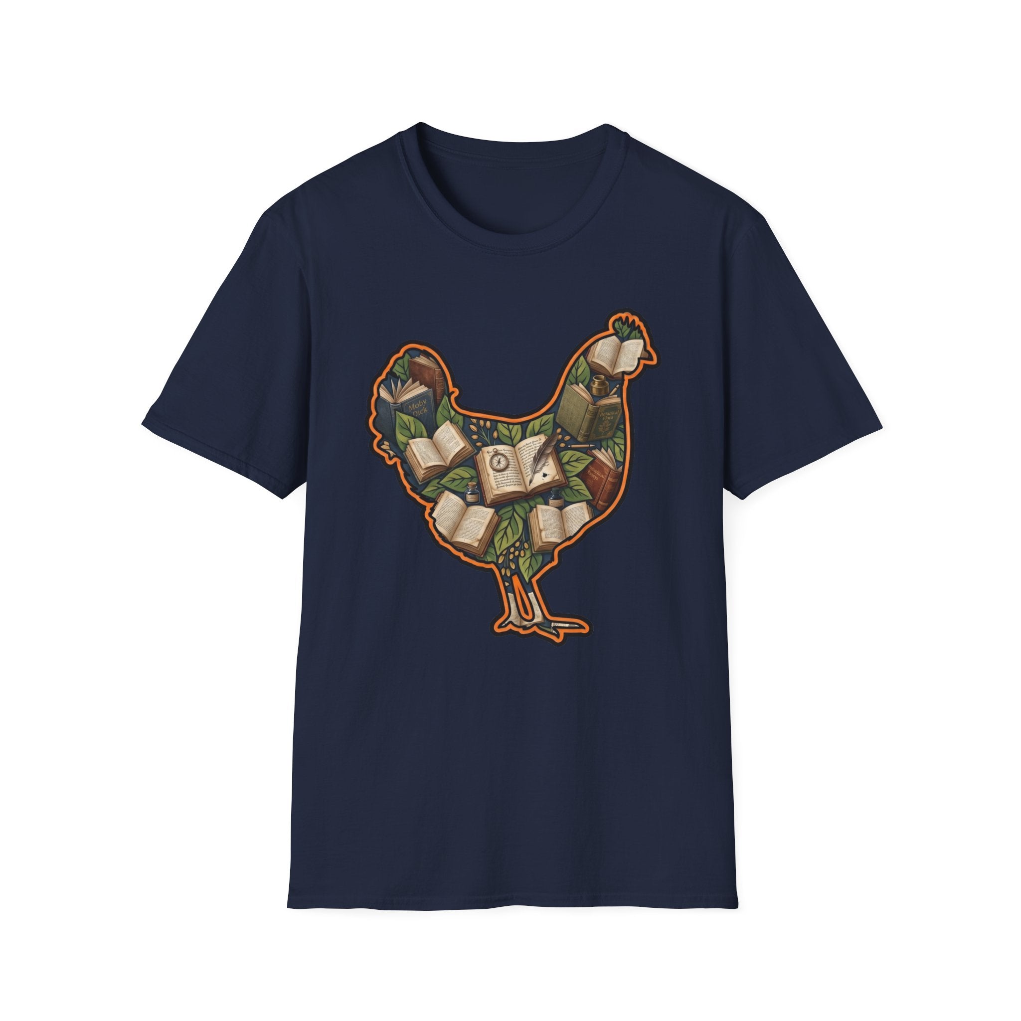 Hen Silhouette Books T-Shirt