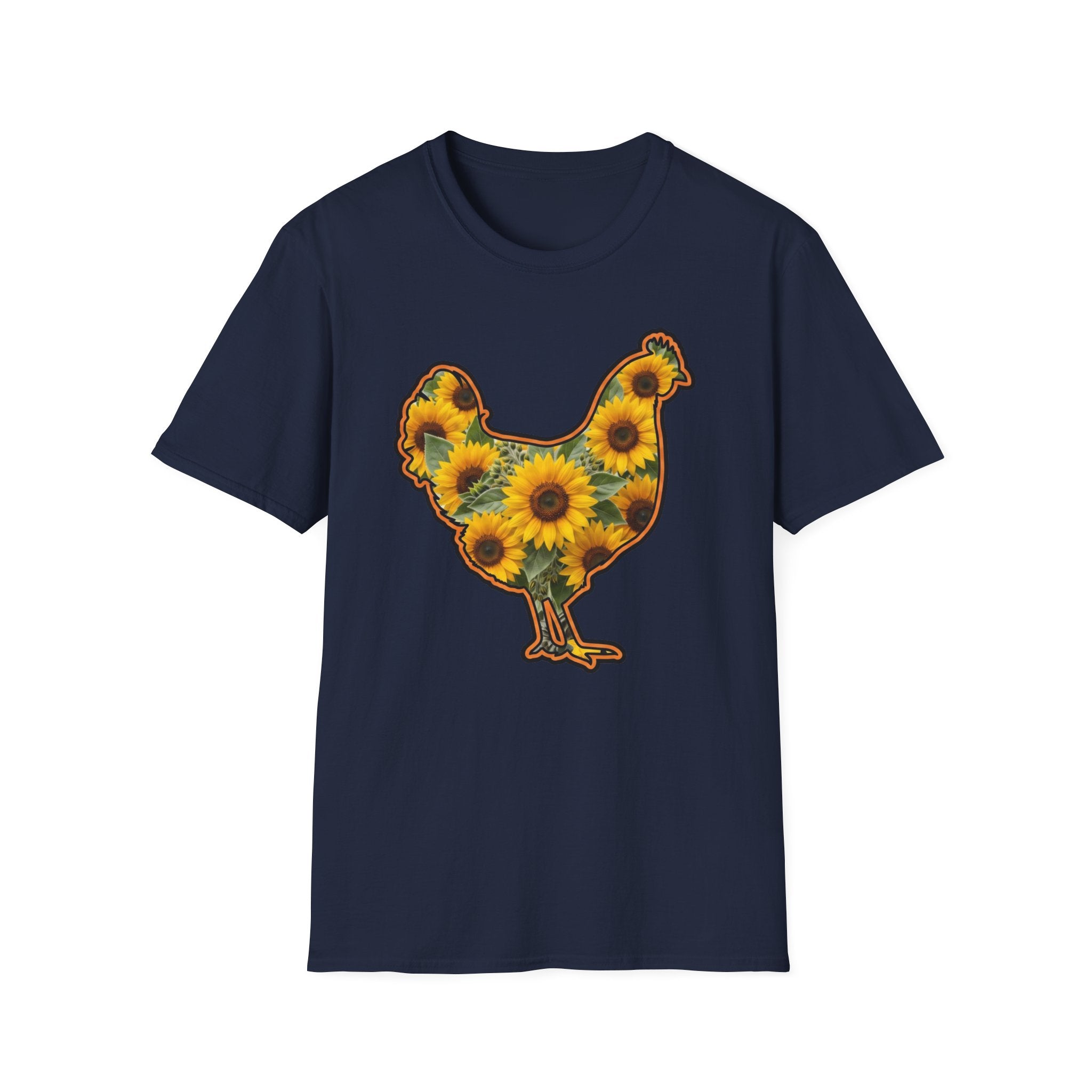Hen Silhouette Sunflower T-Shirt