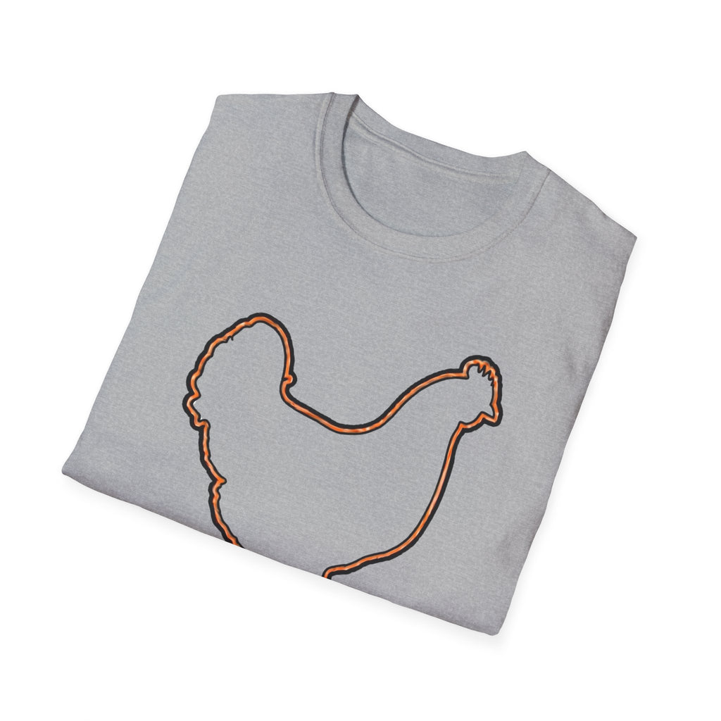 Hen Silhouette White T-Shirt