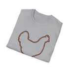Hen Silhouette White T-Shirt