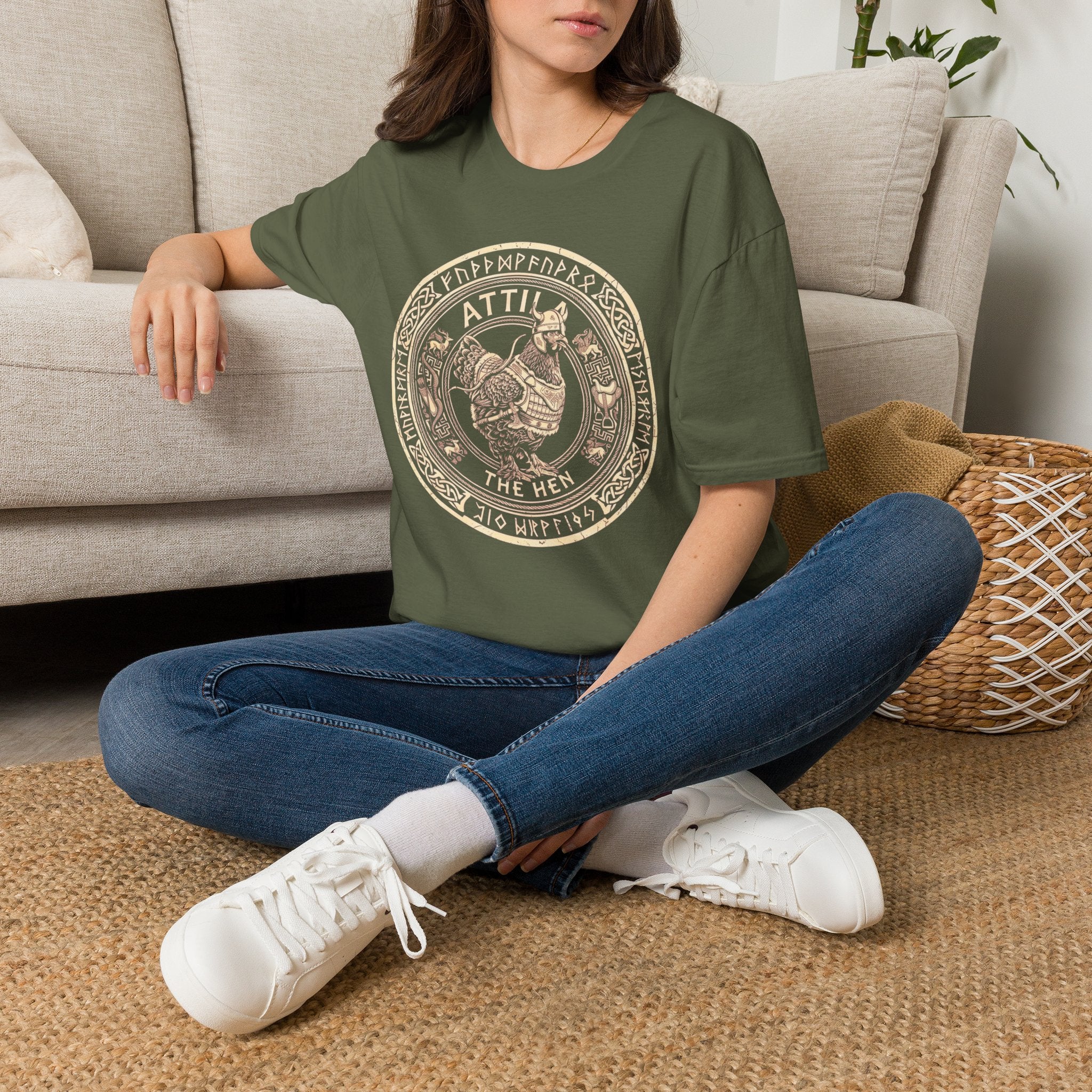 Atilla the Hen Mono T-Shirt
