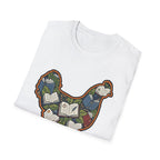 Hen Silhouette Books V T-Shirt