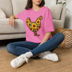 Hen Silhouette Sunflower T-Shirt