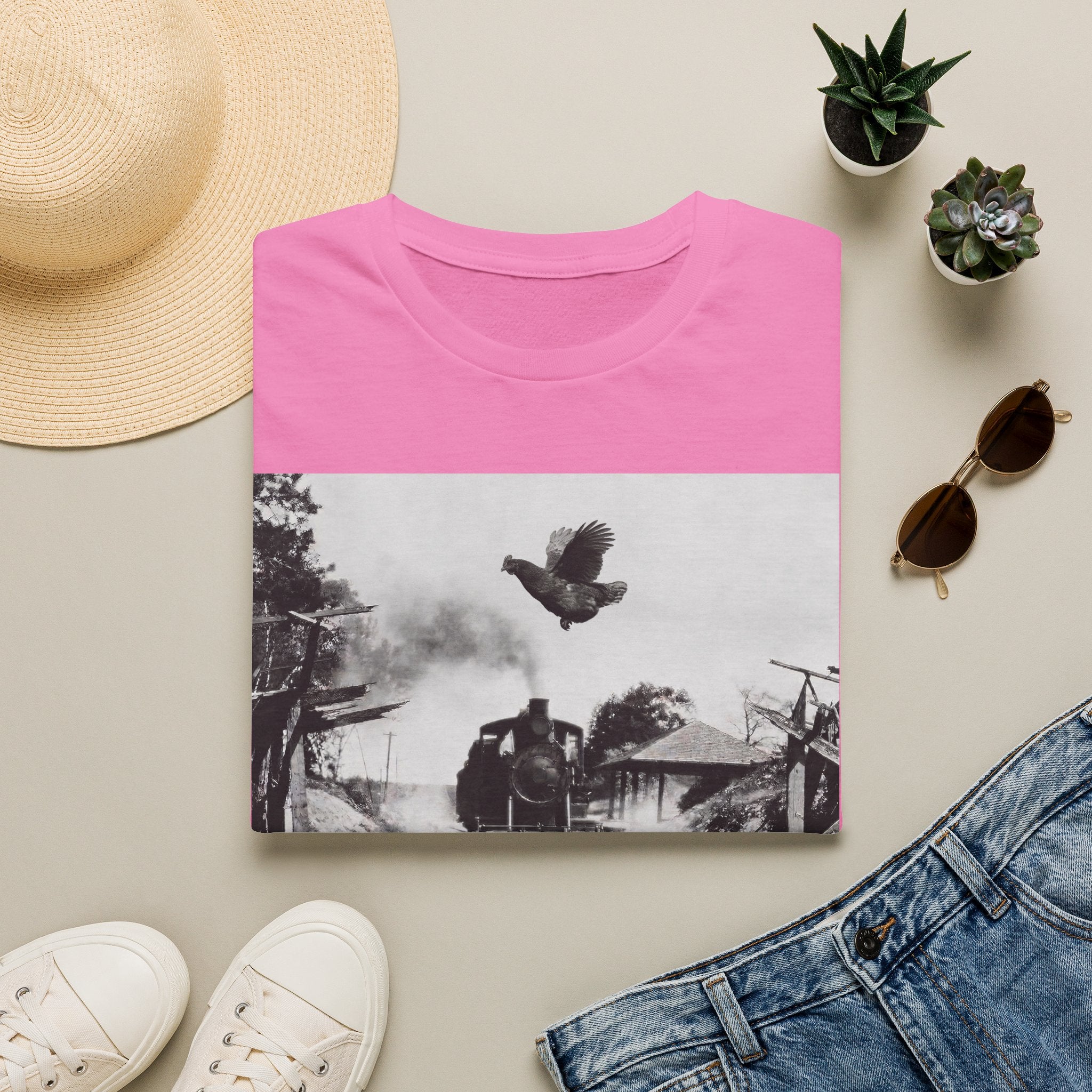 Hen Train Jump T-Shirt
