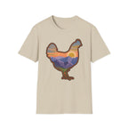 Hen Silhouette Mountain Sunset V T-Shirt