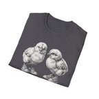 Baby Chicks in Clucks Drawing T-Shirt