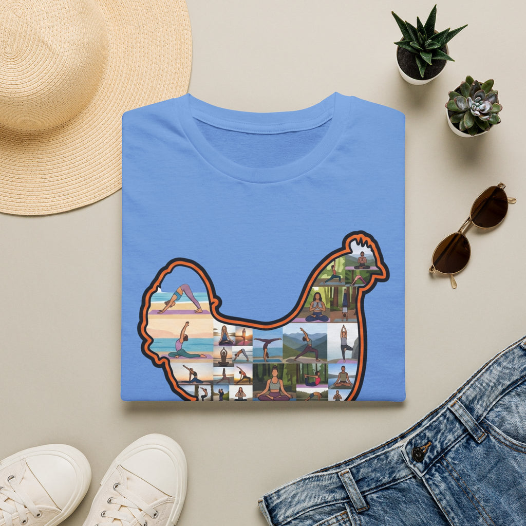 Hen Silhouette Yoga V T-Shirt