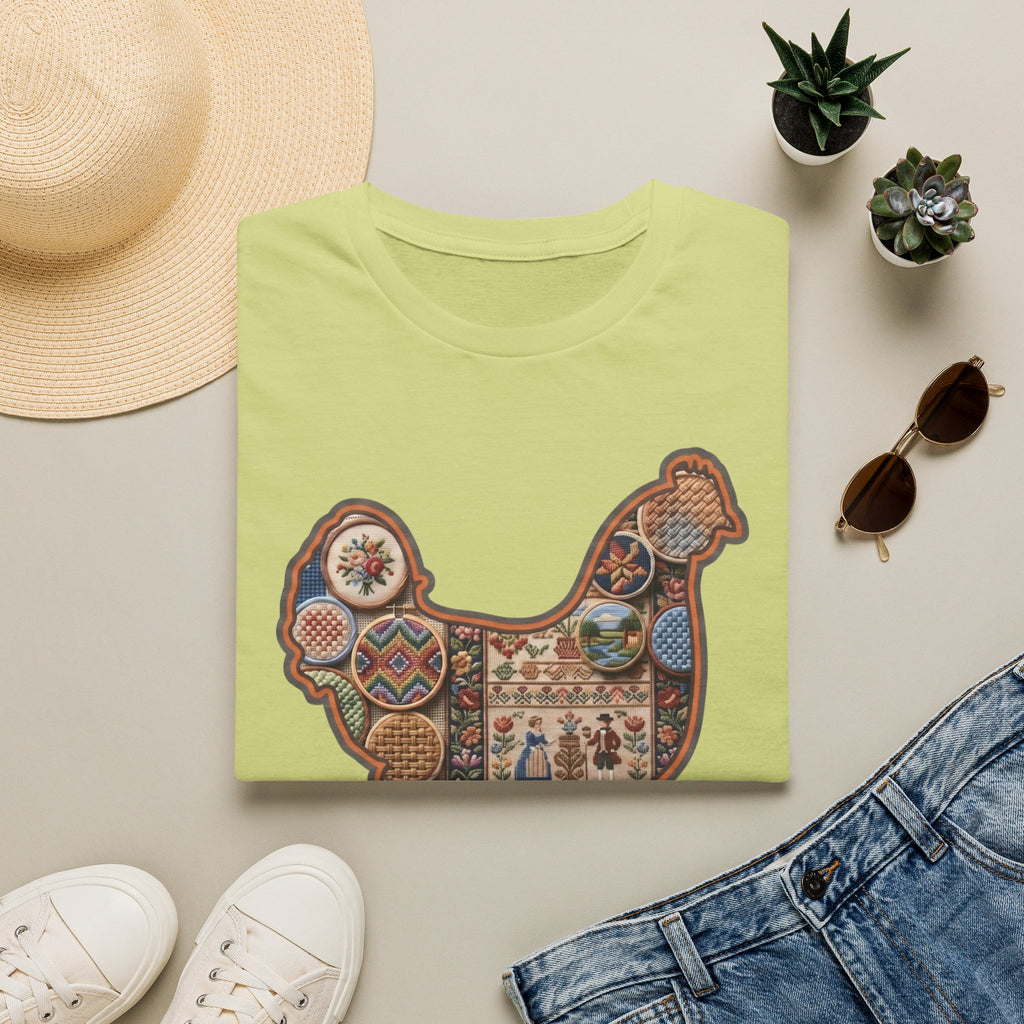 Hen Silhouette Needlepoint T-Shirt