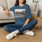 Beach Hens Sitting Color T-Shirt