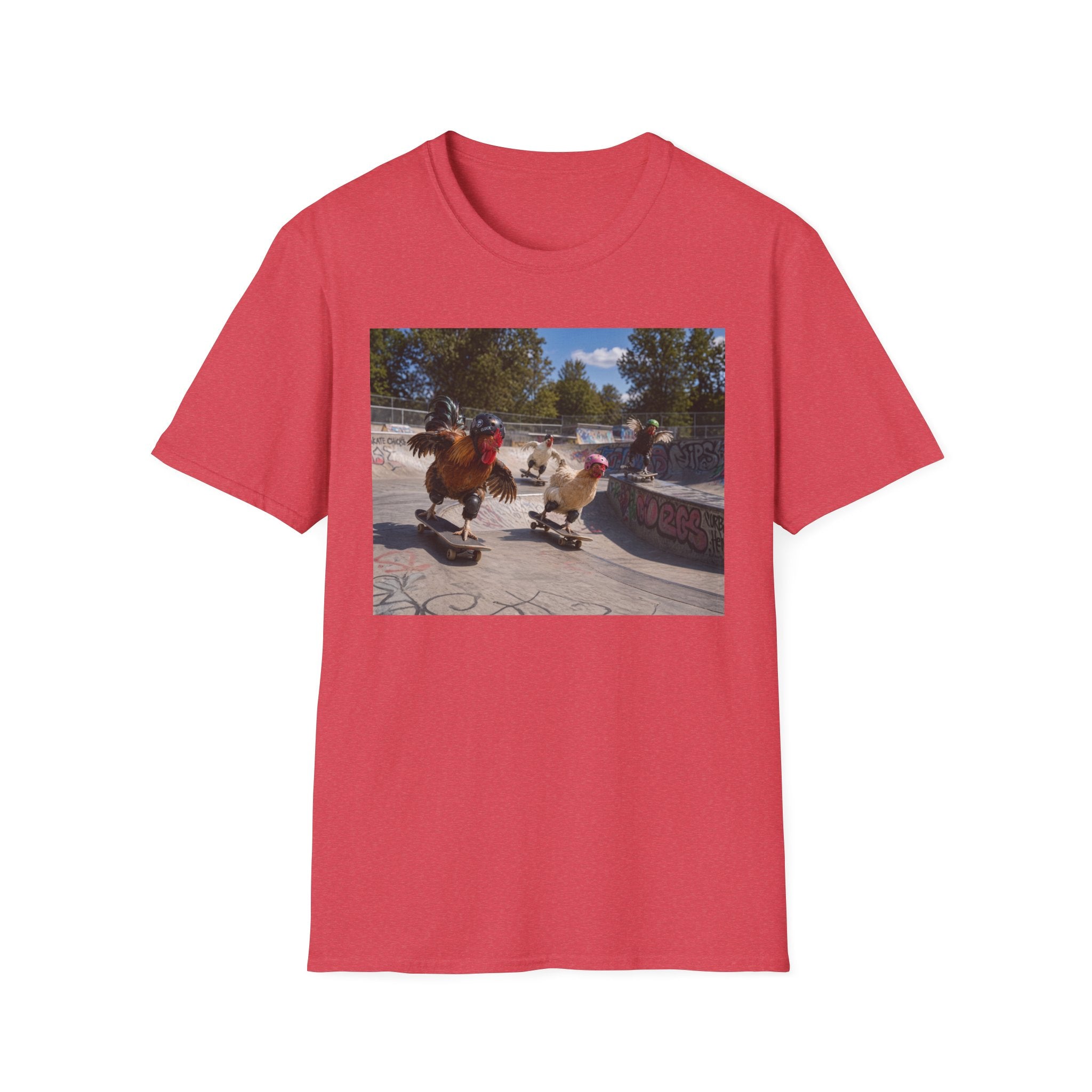 Chickens Shredding at the Skate Park T-Shirt