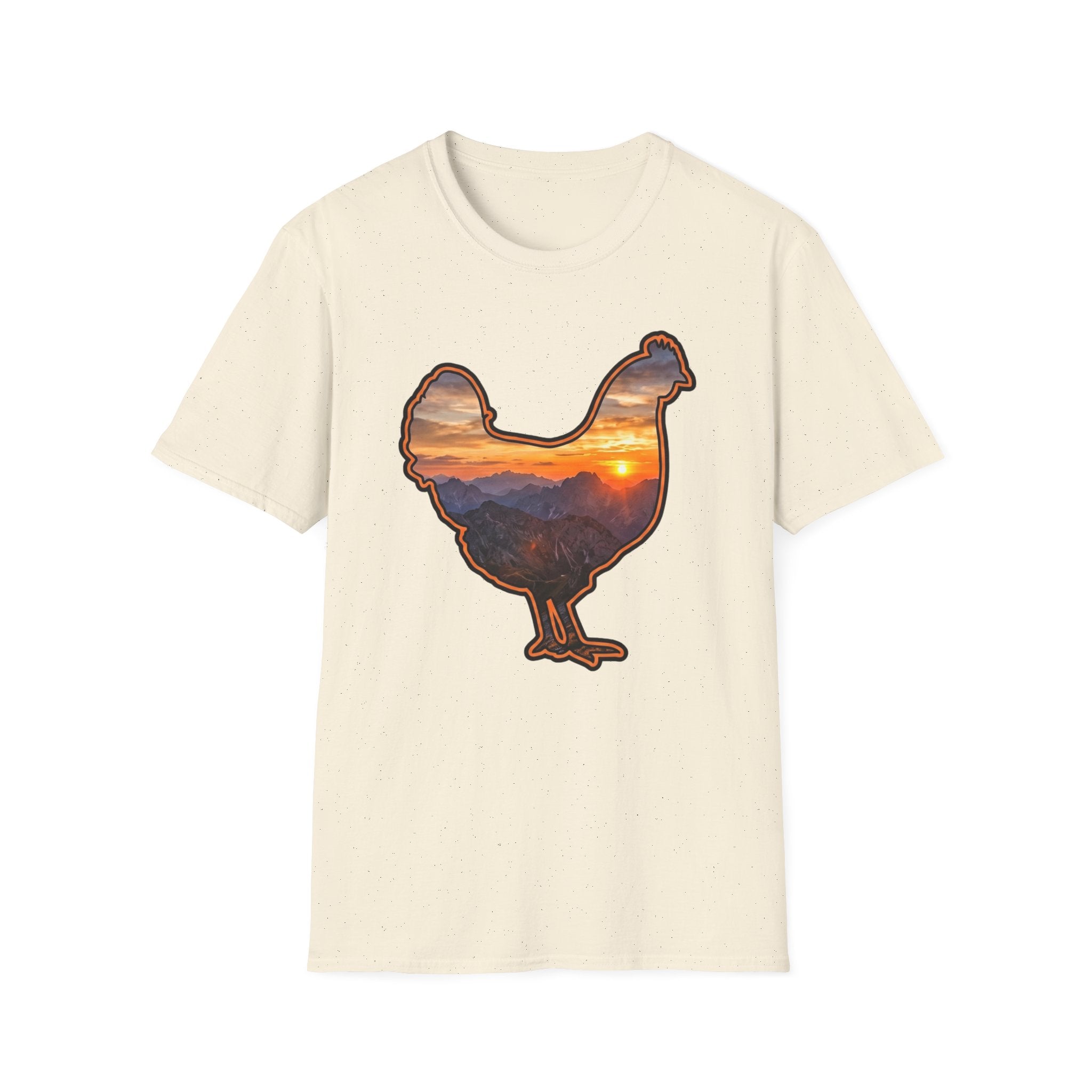 Hen Silhouette Mountain Sunset T-Shirt