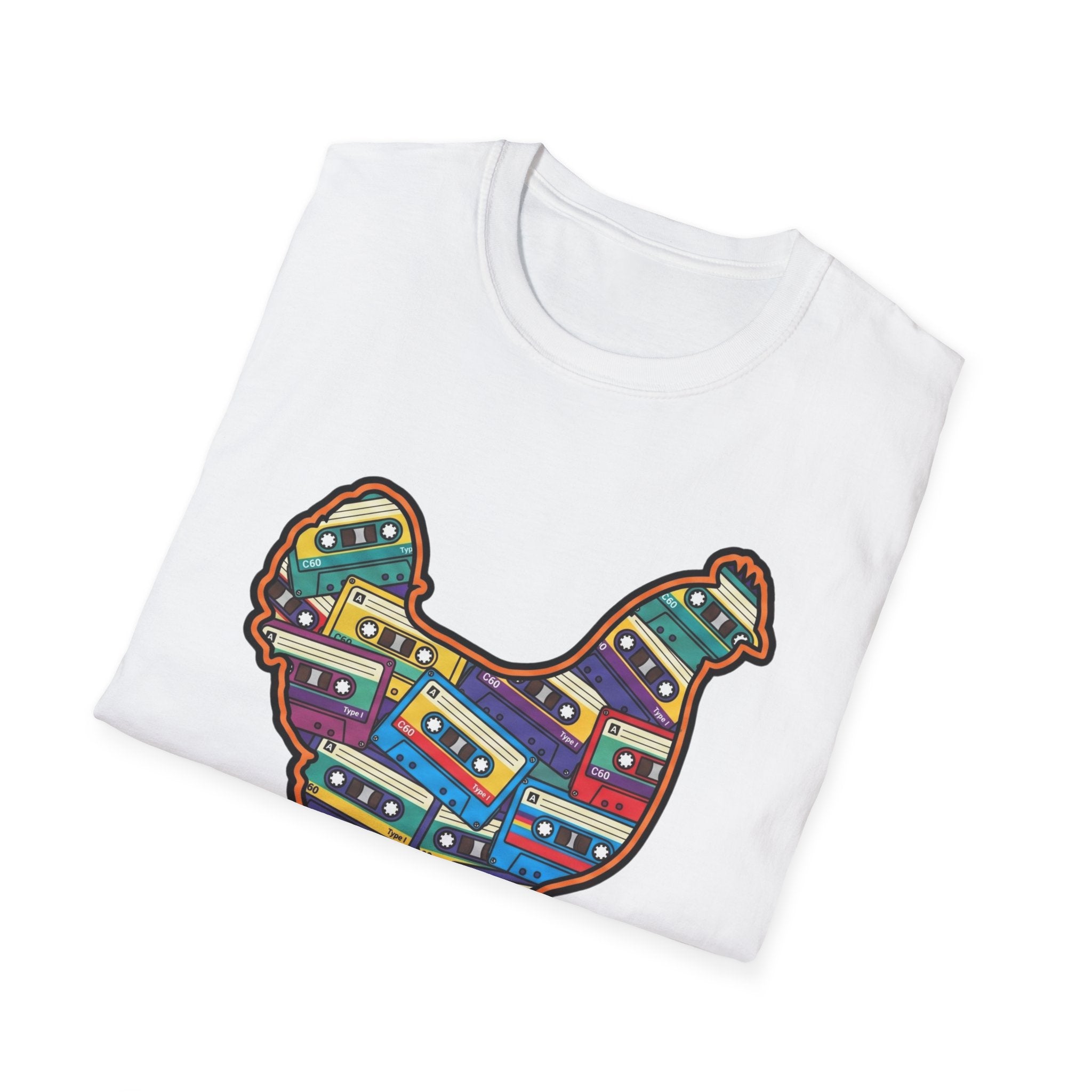 Hen Silhouette Cassettes V T-Shirt