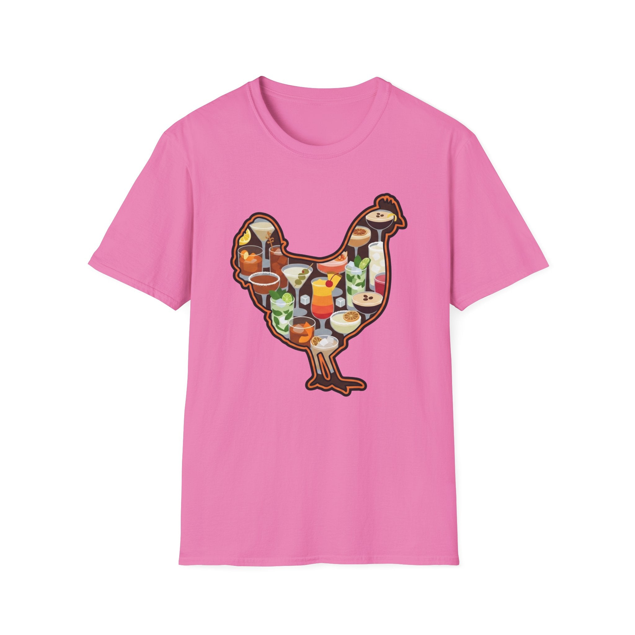 Hen Silhouette Cocktails V T-Shirt