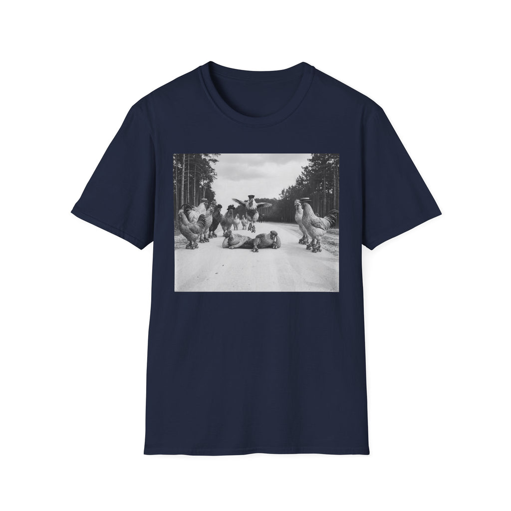 Old School Fowl Roller Skates T-Shirt
