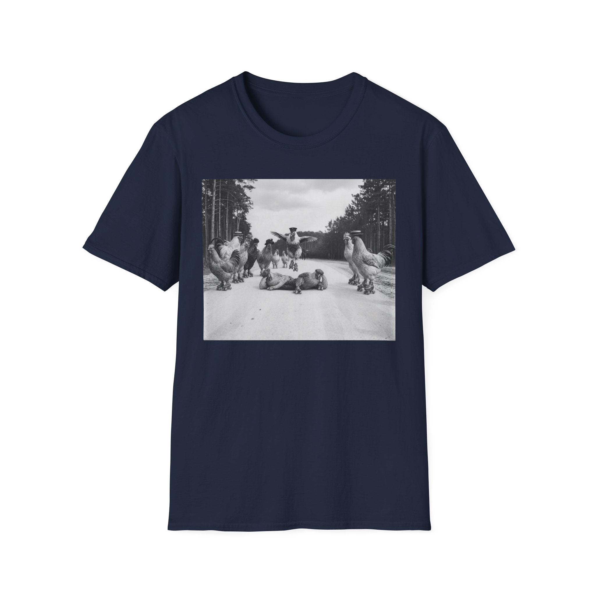 Old School Fowl Roller Skates T-Shirt