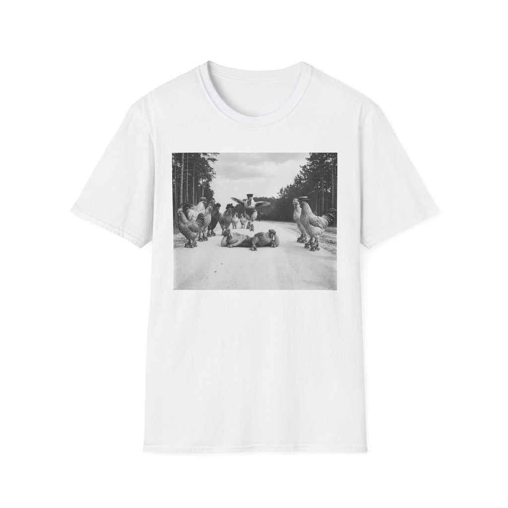 Old School Fowl Roller Skates T-Shirt