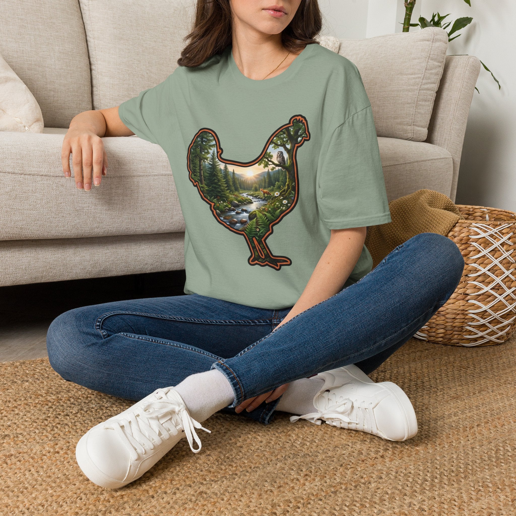 Hen Silhouette Nature T-Shirt