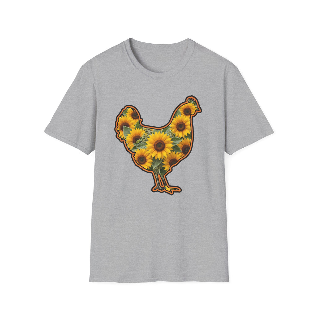 Hen Silhouette Sunflower T-Shirt