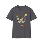 Hen Silhouette Books V T-Shirt