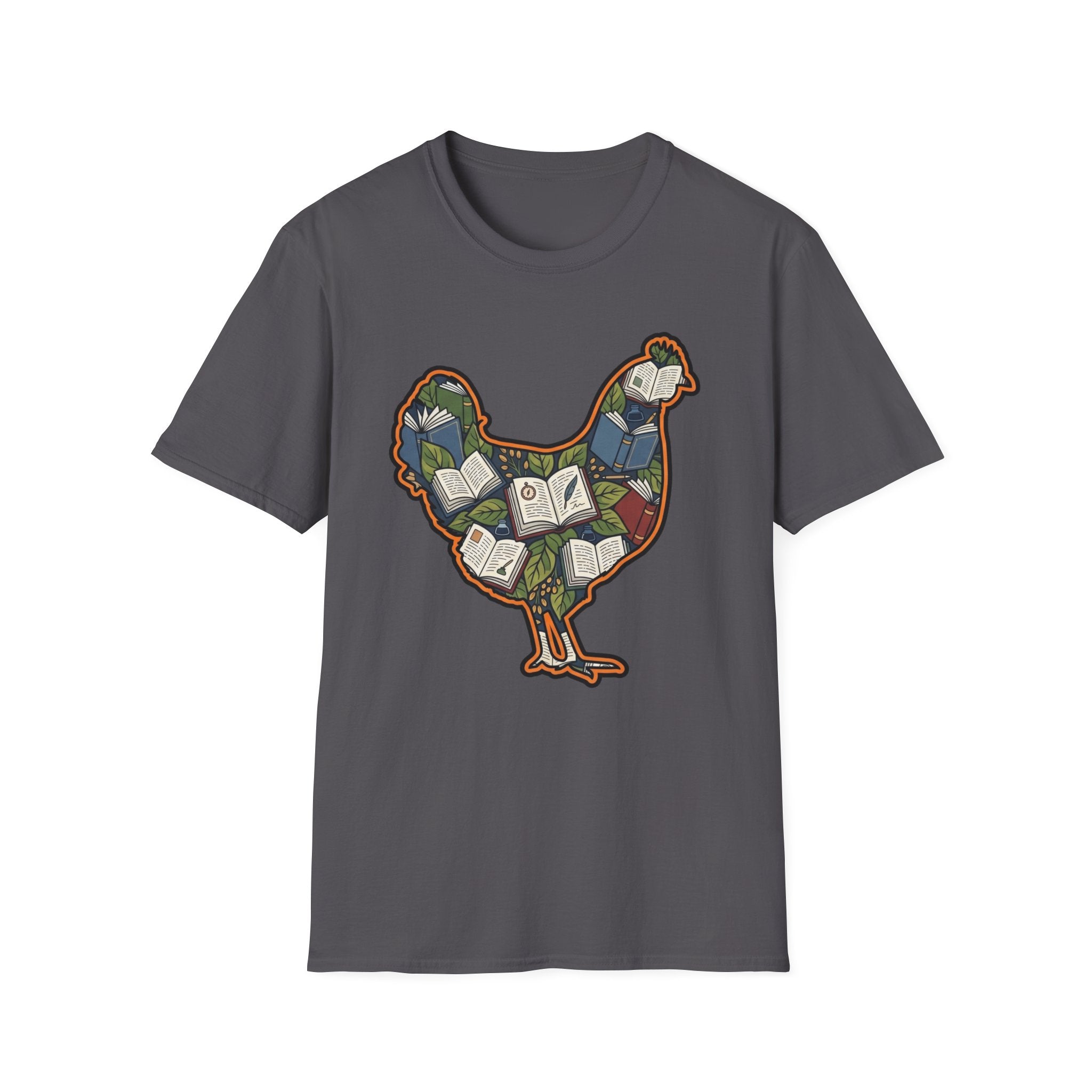 Hen Silhouette Books V T-Shirt