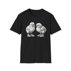 Baby Chicks in Clucks Drawing T-Shirt
